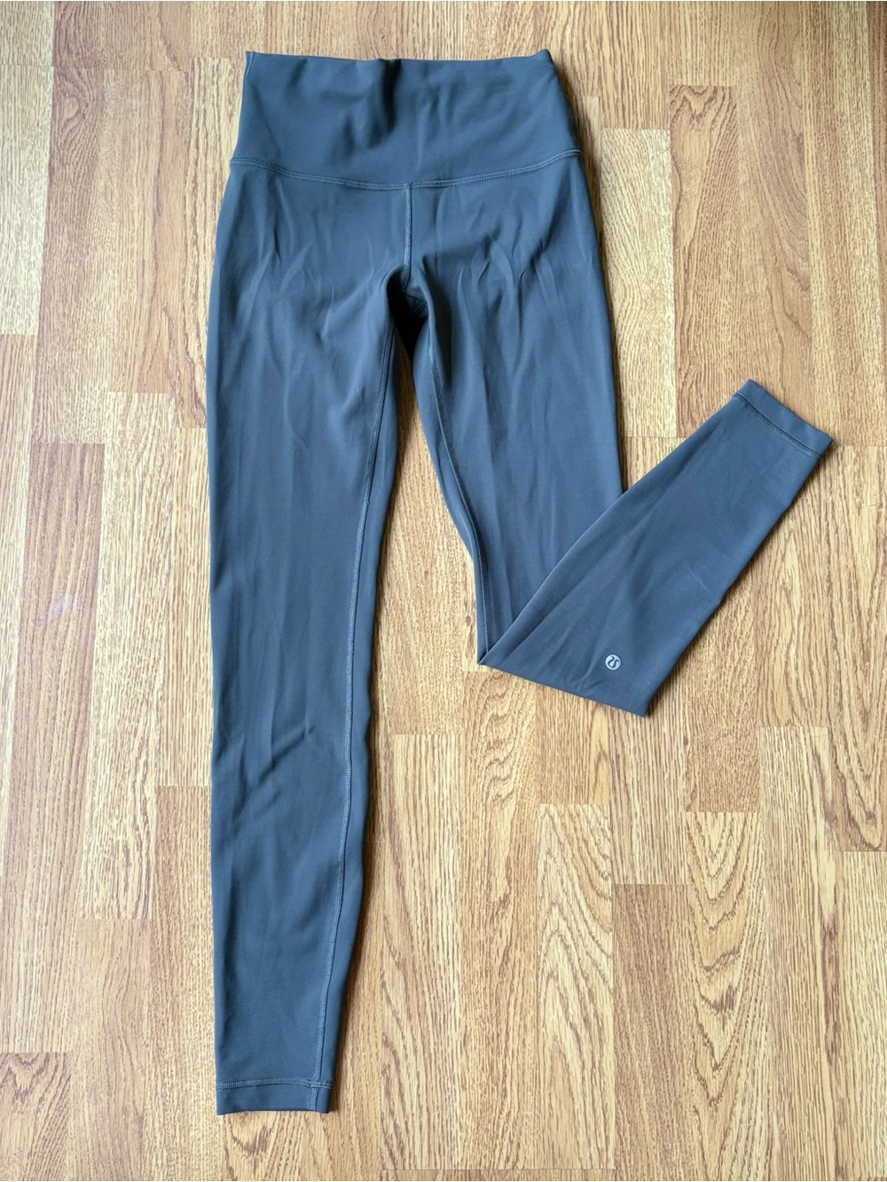 Lululemon Wonder Train High-Rise Tight Athletic Leggings 28” Green Gray Sz 6